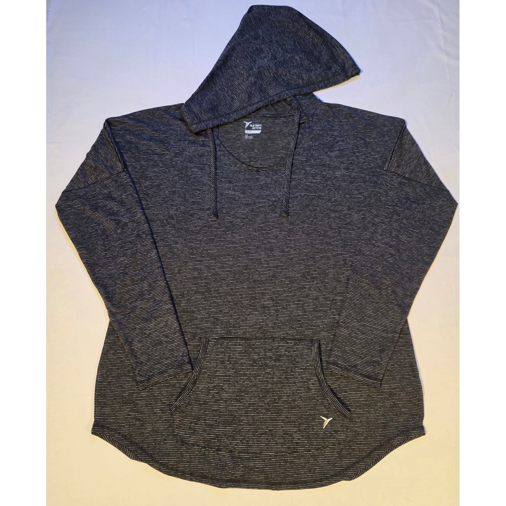 Old Navy Active Go-Dry Hoodie Women's Large Gray Pullover Workout Top